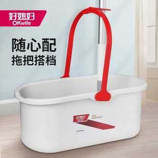 86M0家用洗拖把桶储水胶棉平板拖布脱水桶挤水旋转地拖单桶