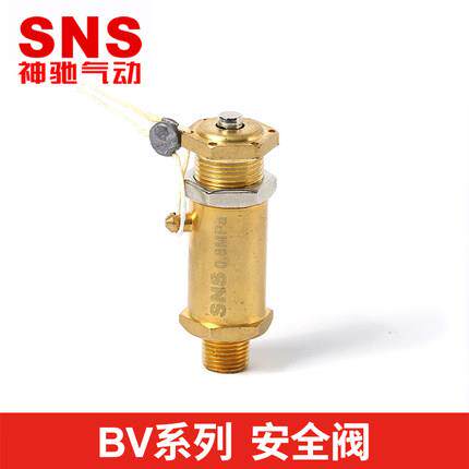 神驰气动SNS安全阀BV-01 BV-02 BV-03 BV-04 BV-02红帽(短)泄压阀