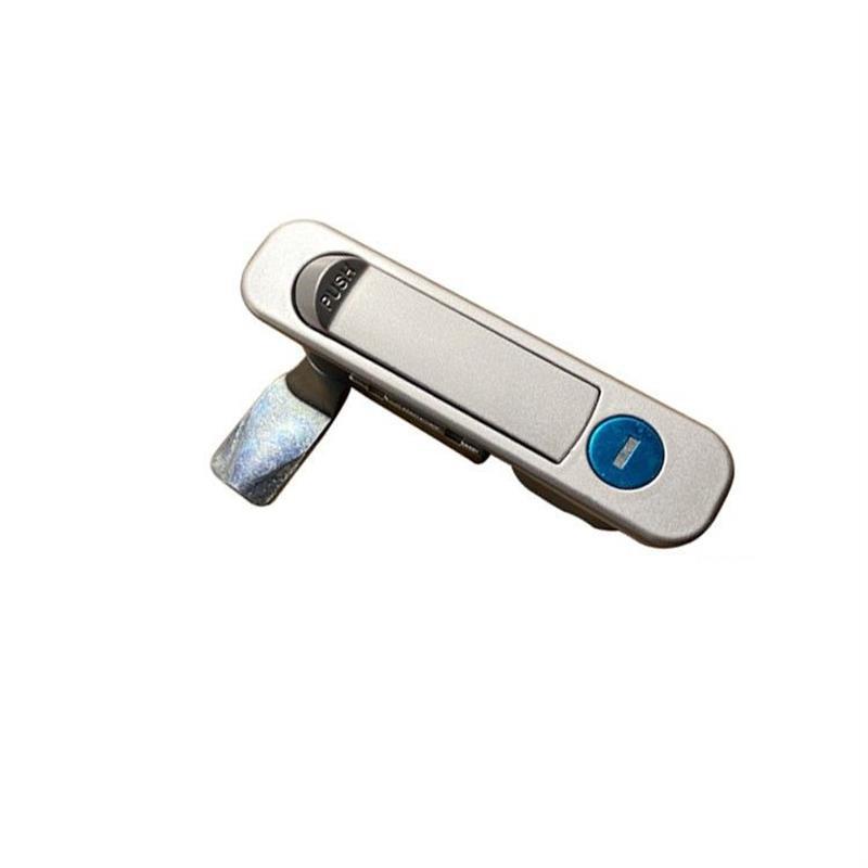 把手XAT46 按压转动式平面锁半圆一体式按钮工业柜锁