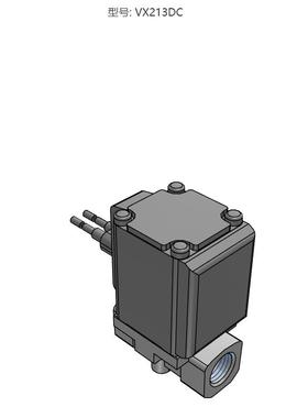 SMC 原装正品 VX213DC系列 直动式2通电磁阀 油用单体
