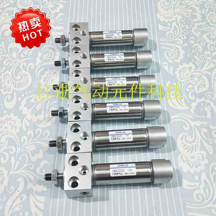 CHELIC气立可方座型气缸DBF2/DBS2 25X25X50X75X100X125X150X300S