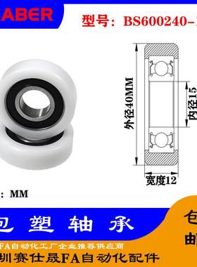 【赛仕晟】供应包塑轴承 BS600240-12高品质尼龙滑轮 高耐磨滚轮