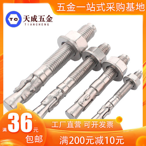 304不锈钢电梯膨胀钉/车修壁虎M6M8M10M12M16*80x100x110x120x150