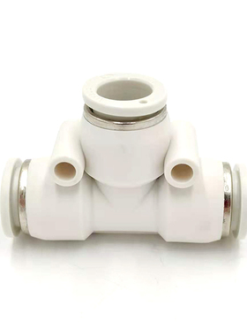 正品厂家直销PE塑料T型三通04/06/08/10/12/14/16白色黑色兰特惠