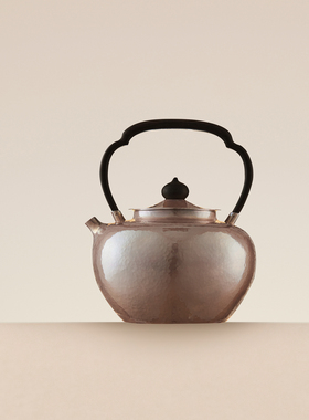 【现货可发】紫皮紫光檀一张打烧水银壶300g700cc 纯手工足银9999