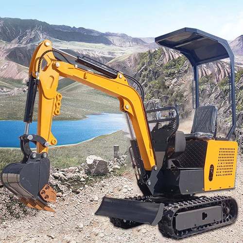 履带式挖掘机家用挖土机工程小勾机液压式破碎锤农用果园挖勾机