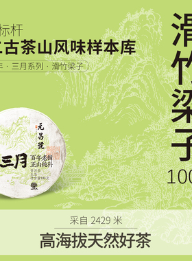 【三月系列】福元昌茶厂2025年滑竹梁子普洱茶生茶饼茶100g春茶