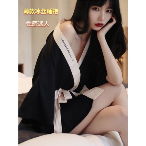 性感睡袍睡衣女新款春夏季纯欲