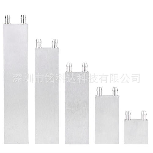 水冷头40*200水冷板 吸热液冷CPU半导体制冷片散热器 模具水冷