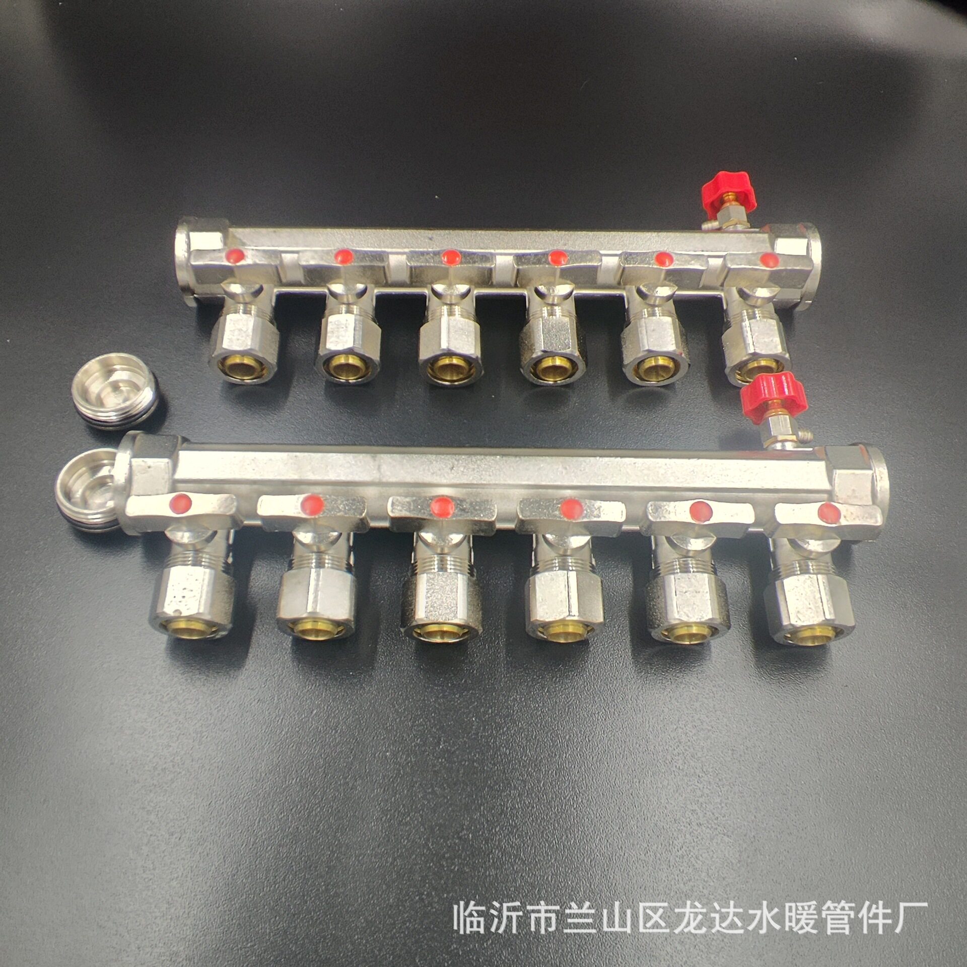 地暖分水器 铜锻压家用分水器 1路2路3路4路5路6路7路8路9路10路