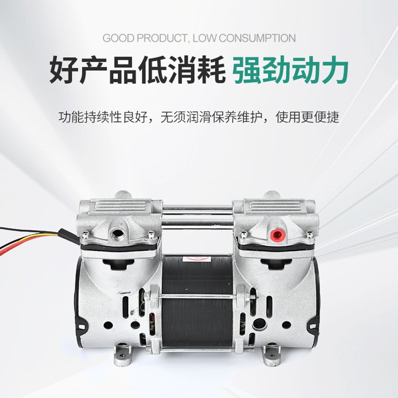 2AP100-1微型静音无油真空泵实验室仪器正负压自吸铜芯活塞抽气泵