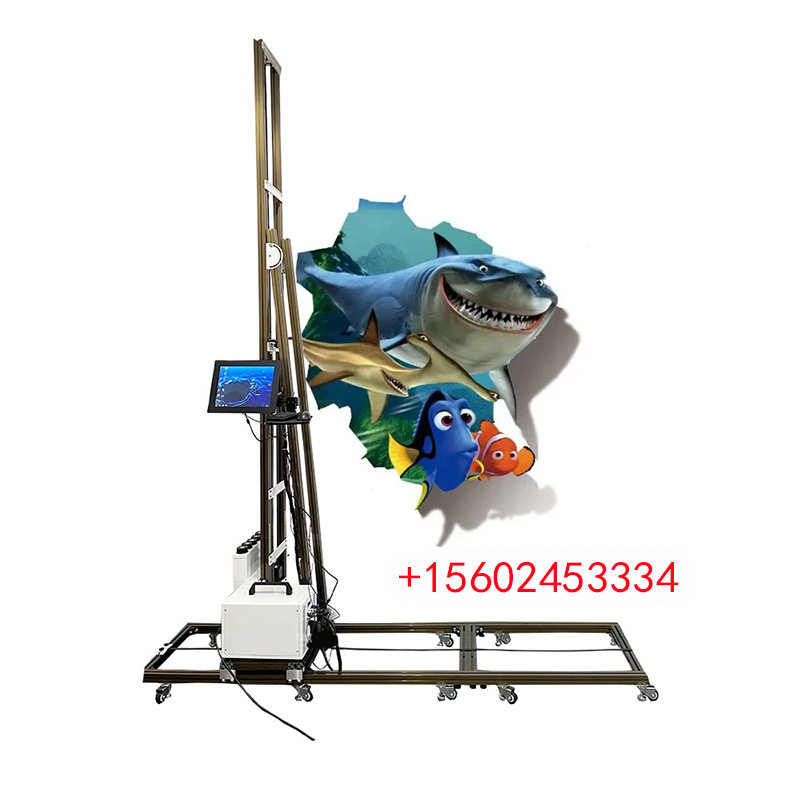 壁纸墙体立体打印机3d无缝立式墙面彩绘机户外大型广告画面喷绘机