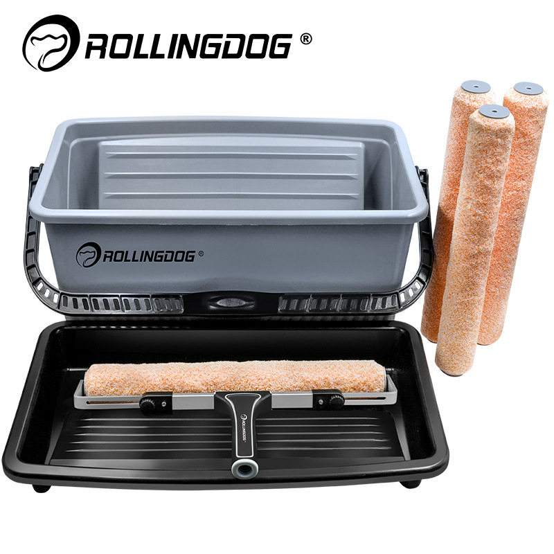 rollingdog 滚动狗18英寸美式滚筒刷刷墙工具套装 油漆滚筒刷美式