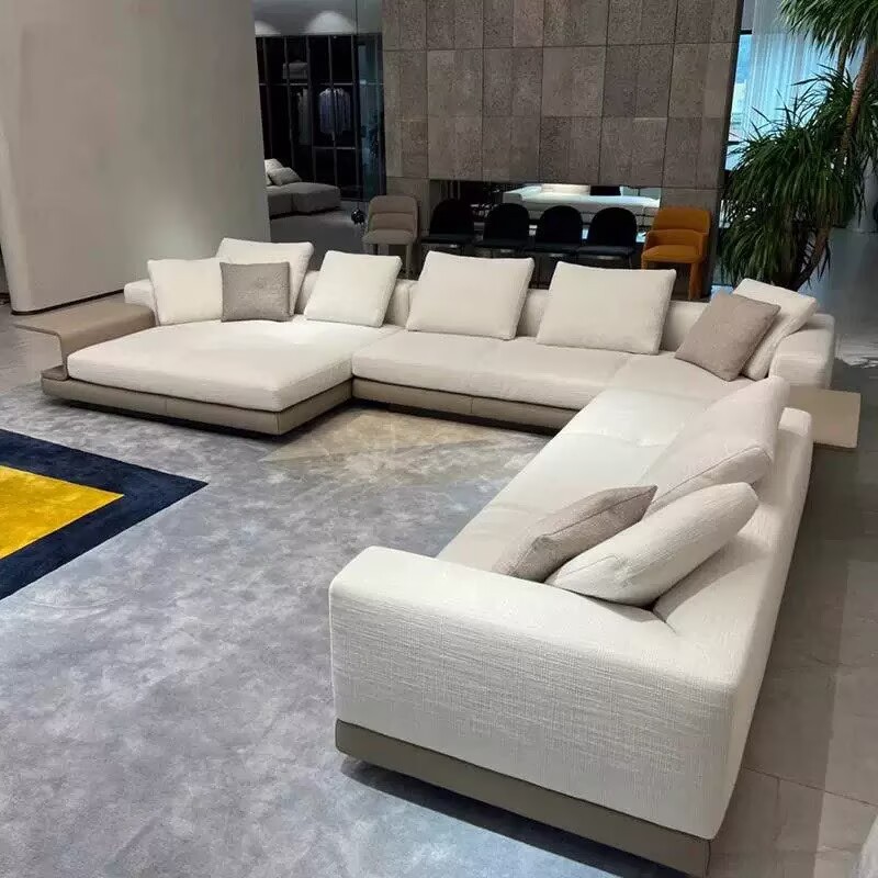 北欧现代小户型组合转角贵妃椅沙发别墅区住宅区公寓现代简约沙发
