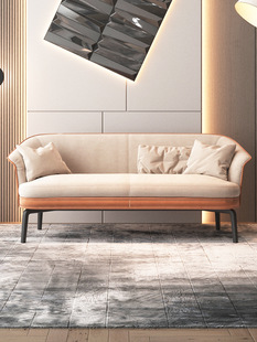 售楼处洽谈沙发酒店别墅客厅会客接待小户型简约现代布艺沙发组合