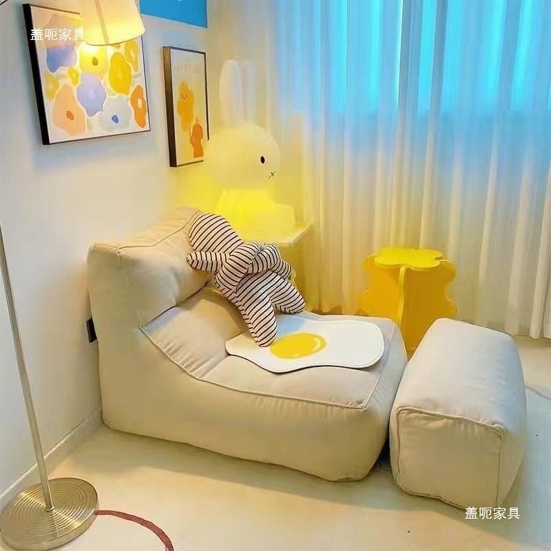 懒人沙发榻榻米可躺单人可爱爆款女网红小型阳台休闲卧室房间沙发