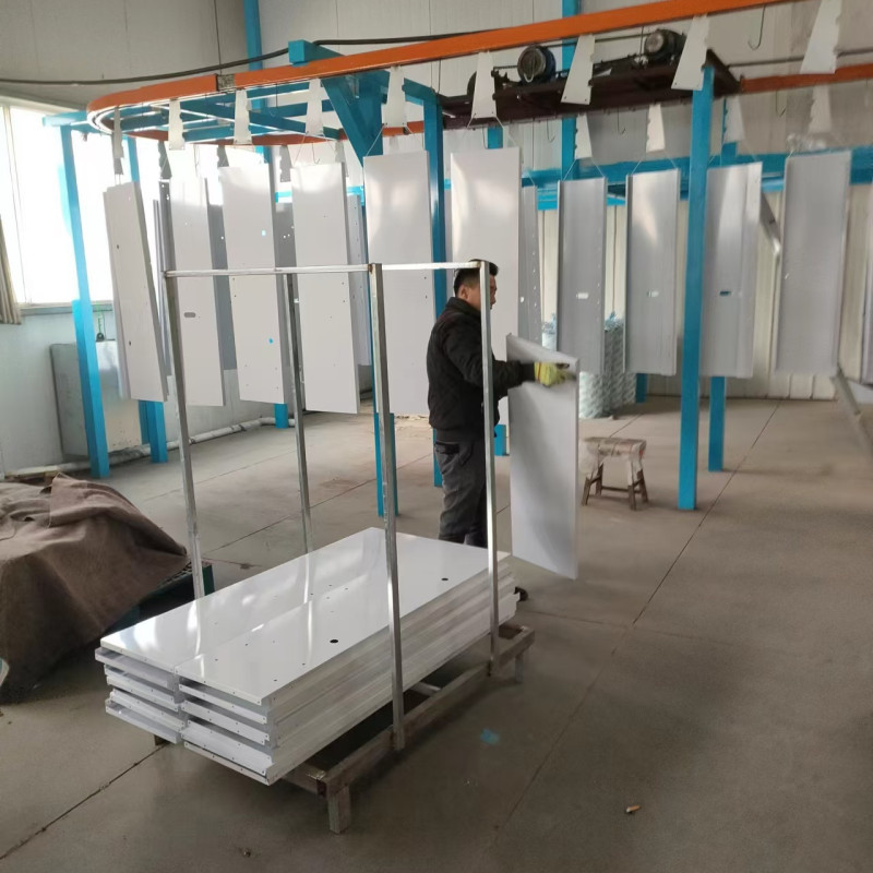 佳炜厂家直供铁艺摆件静电喷涂设备铝艺喷塑设备工艺品喷涂流水线