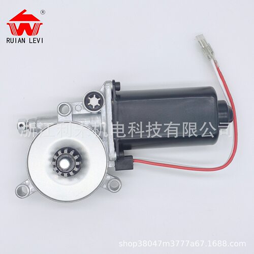 房车升降伸缩马达266149 美规高效能遮阳蓬电机75RPM2VDC可定制
