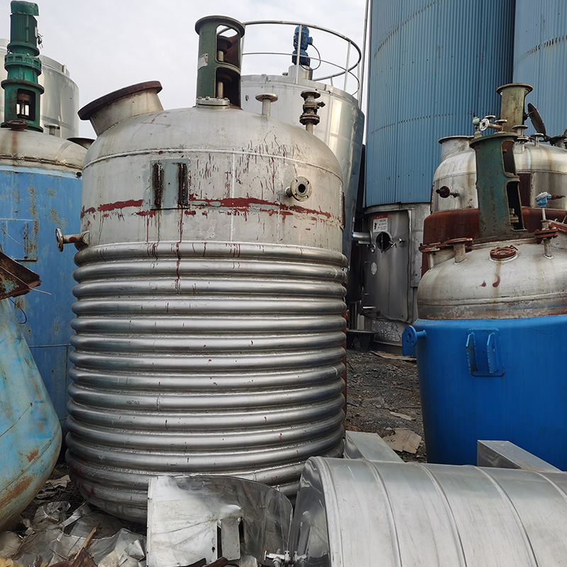 出售搪瓷蒸汽储罐 搪玻璃电加热搅拌罐不锈钢搅拌反应釜