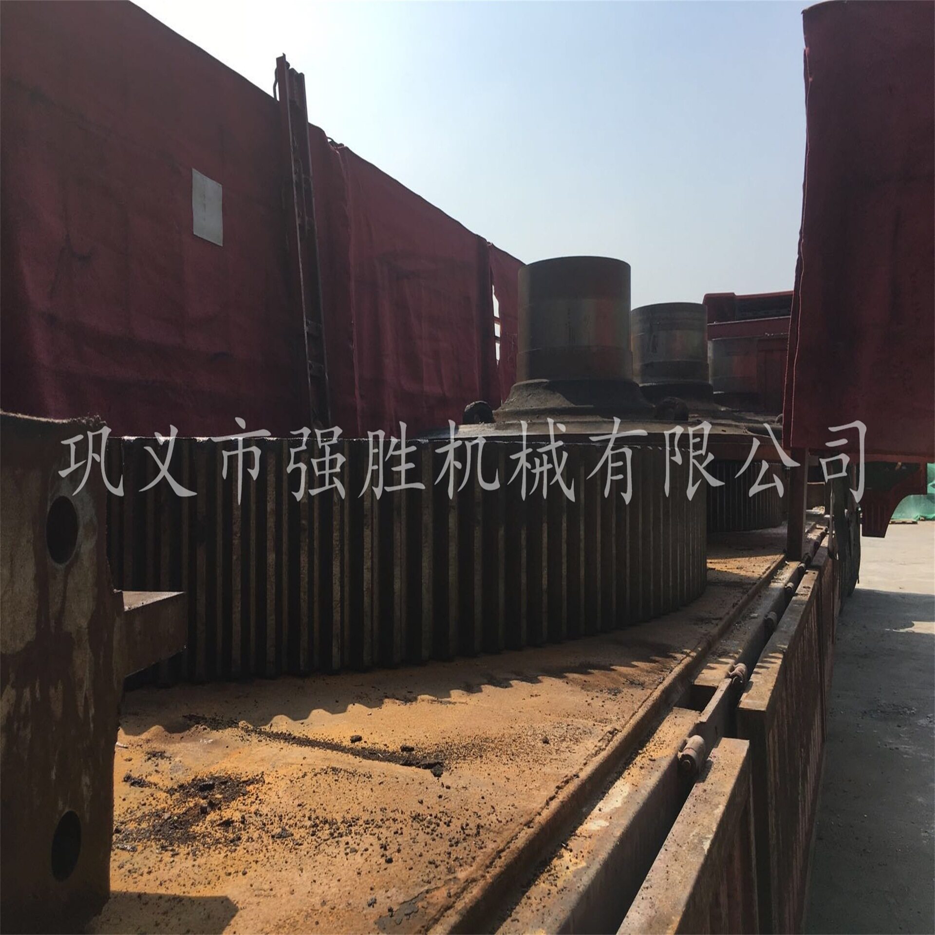 球磨机磨头大小齿轮现货 球磨机中空轴联轴器过桥加工制作