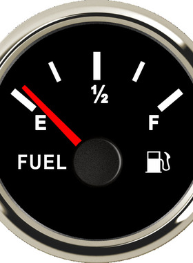 车用52mm指针油位表240-33欧姆0-190欧姆红色背光灯带线圆形表头