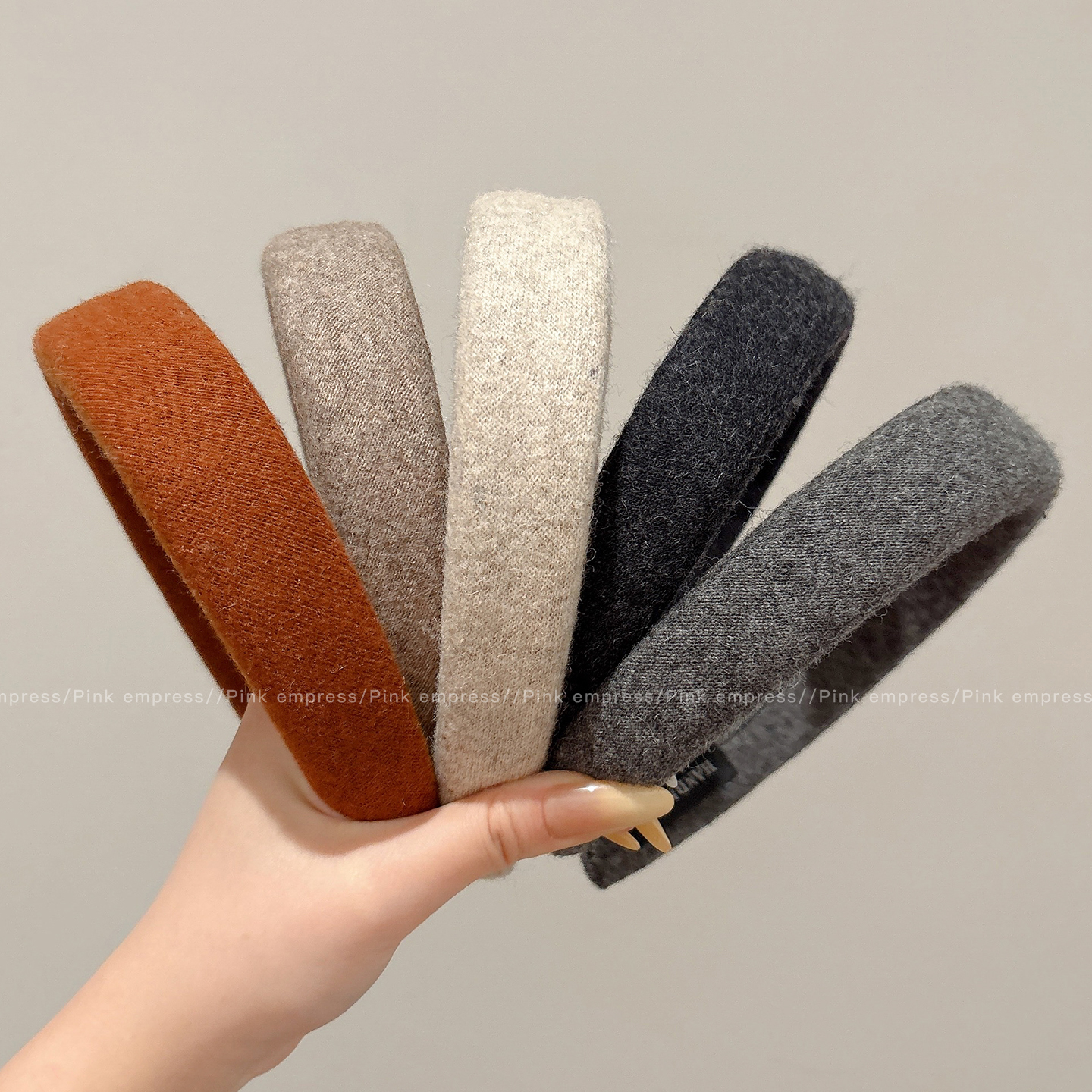 毛绒宽边发箍女2025新款秋冬洗脸压发头箍高颅顶洋气时尚发捆头饰