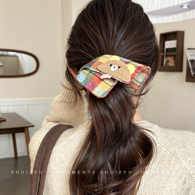 方形大肠发圈女扎头方巾头绳发饰2024新款秋冬高级感发绳皮筋头饰