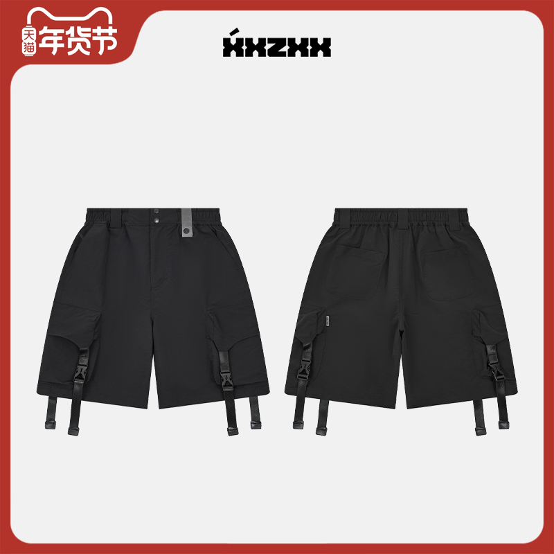 XXZXX防泼水面料工装短裤男女潮牌童装亲子装 2025年夏季新款1302,男装,短裤,淘宝优惠券,粉丝福利购,淘宝优惠卷