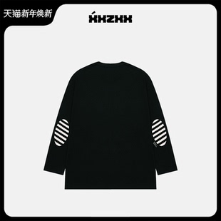 新款 XXZXX长袖 秋季 亲子装 2105 T恤贴花刺绣宽松圆领男女潮牌童装