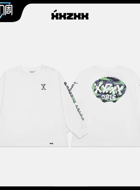 XXZXX长袖T恤涂鸦男女同款潮牌童装亲子装 2026年春季新款 2106