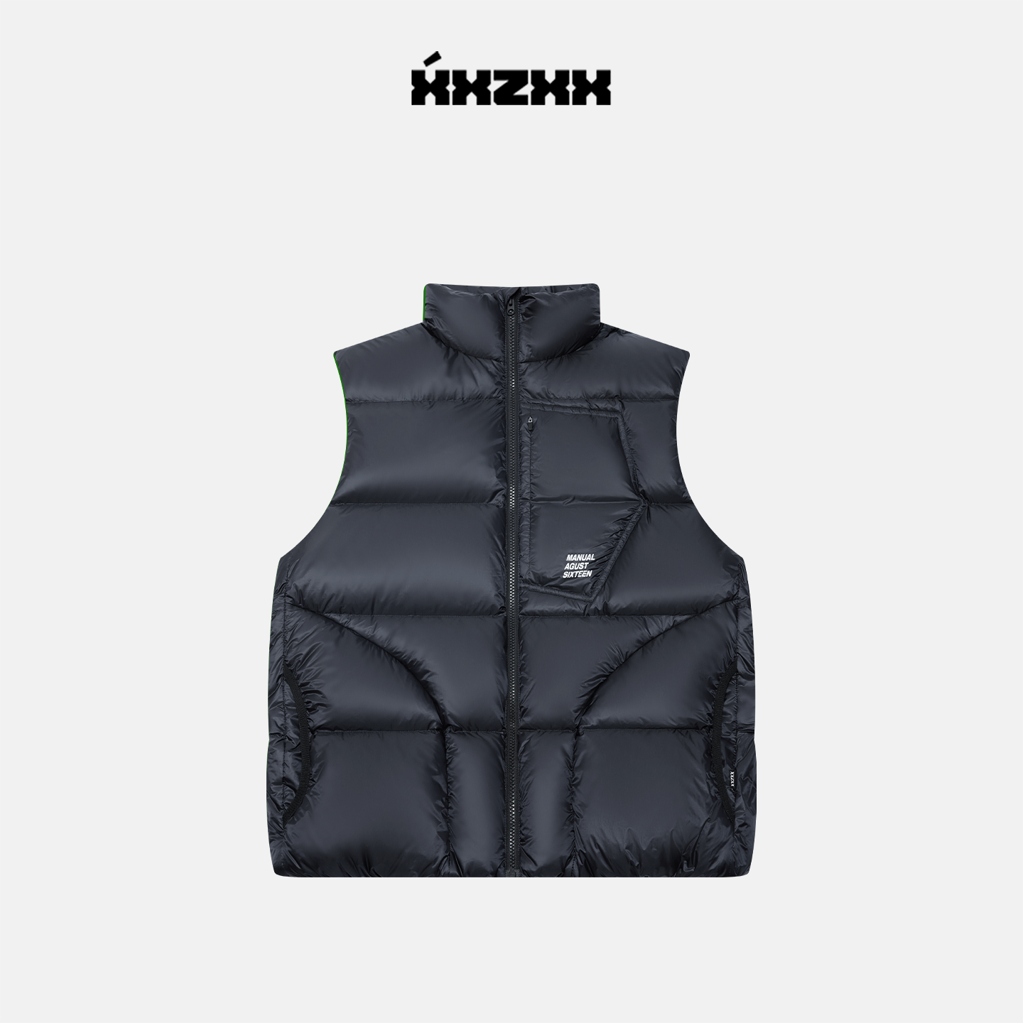 XXZXX量感羽绒马甲男女同款潮牌