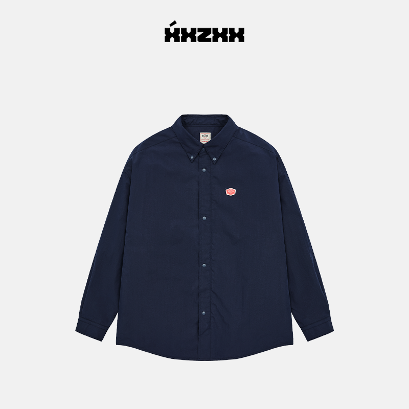 XXZXX潮牌夹棉衬衫宽松加厚外套