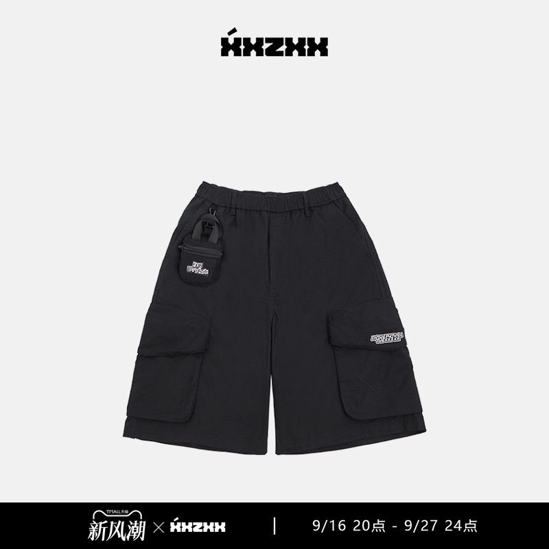 XXZXX潮牌美式工装短裤男女同款										