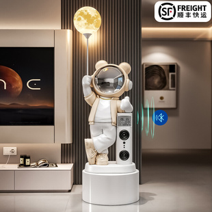太空人宇航员落地灯摆件客厅装 饰品网红手办沙发转角男孩房间布置
