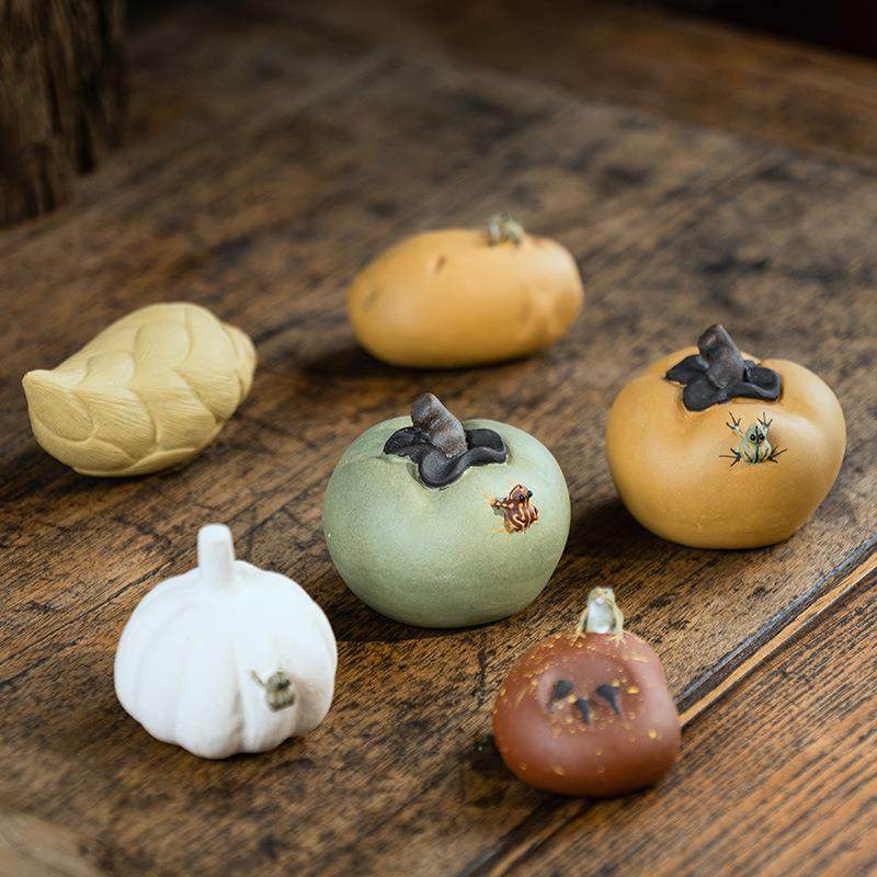 爆款紫砂茶宠喷水青蛙摆件手工仿真土豆竹笋蒜头柿子雕塑茶具茶道,餐饮具,茶宠摆件,淘宝优惠券,粉丝福利购,淘宝优惠卷