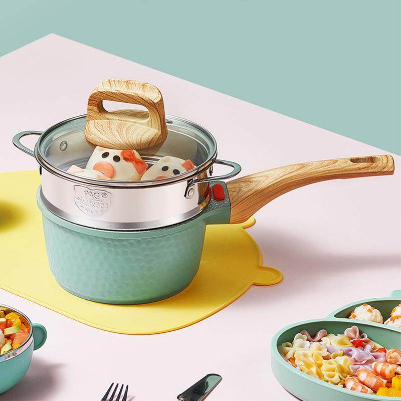 爆款麦饭石小奶锅不粘锅18CM泡面锅辅食锅热奶锅家用牛奶锅小汤锅