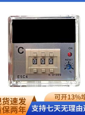 爆款厂家E5C4-R20K温控器AC220V数显温度表K型0-399℃恒温控制仪