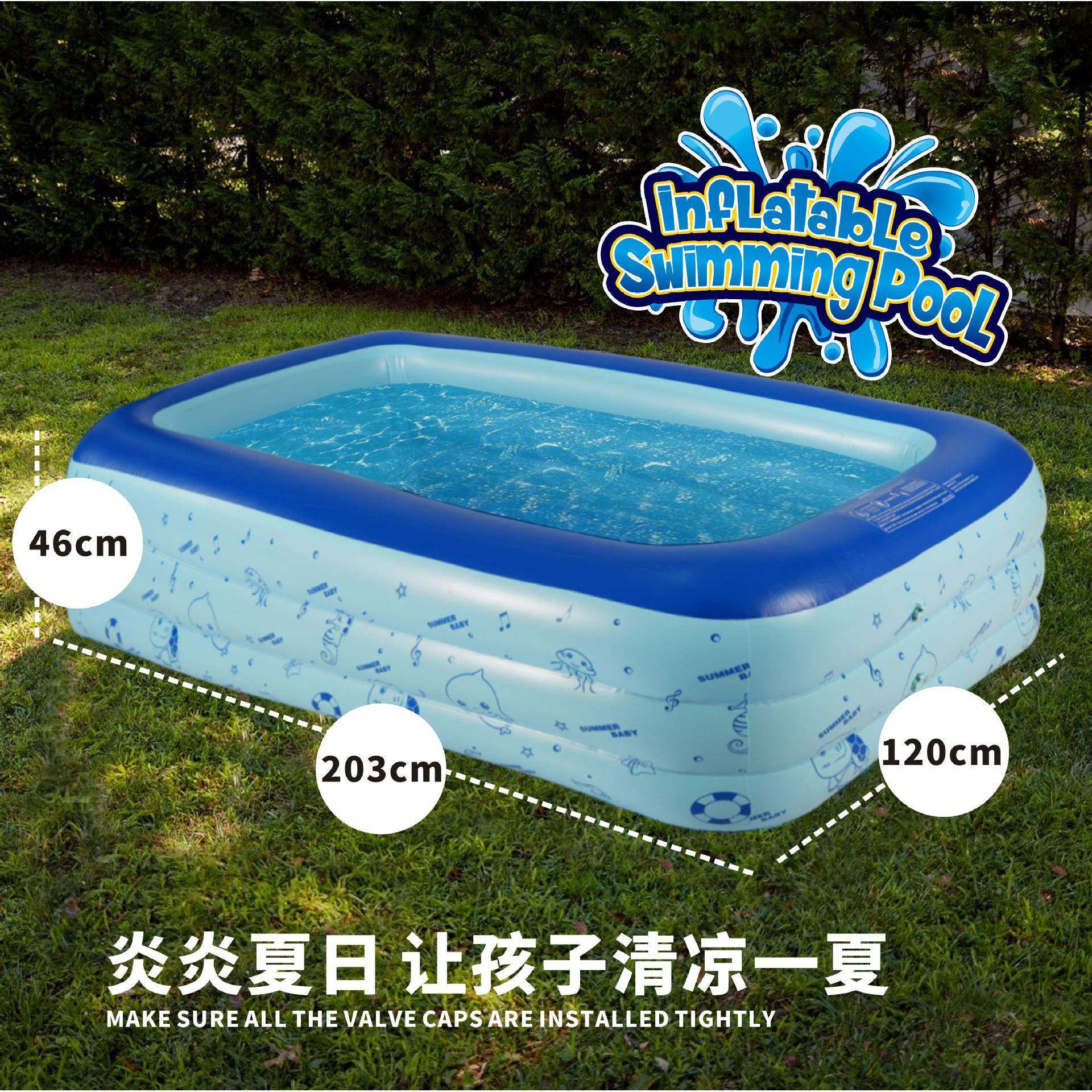 爆款儿童游泳池婴儿PVC充气水池儿童游泳池婴儿游泳池厂家户外