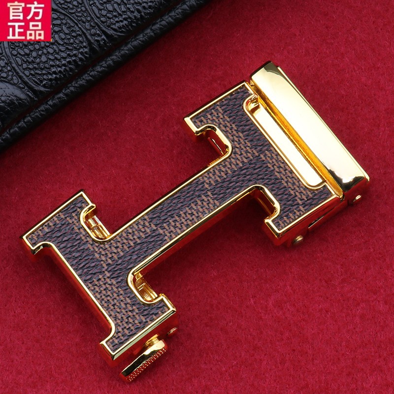 爱马马仕自动皮带扣男扣头实心皮带扣头男光面男士腰带扣头