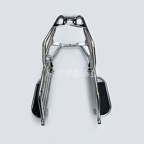 适用轻骑铃木QS150-8-9后货架保险杠防摔护杠酷飙V改装侧翻尾架脚