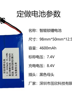 家用指纹锁密码防j盗锁订制锂电池通用中控智能锁4600mAh厂家直销