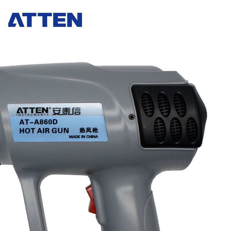 安泰信手持式工业热风枪A860D z2000W 数显调温热风枪热收缩膜烤