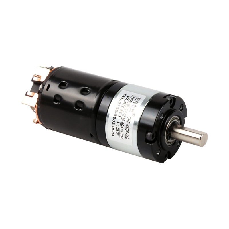 工厂36GP580S加长工具型碳刷行星齿轮减速电机黑皮5V40545马达