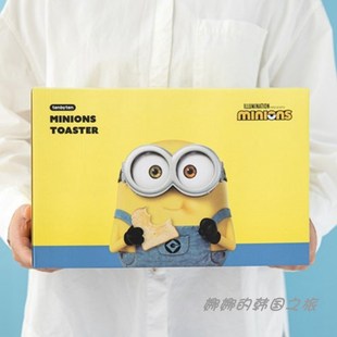韩国小黄人系列ins风小型吐司机H早餐机可爱卡通迷你烤面包机
