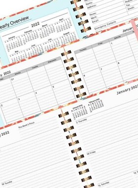 Premium Thick Paper January - December 2022 PlRanner 2022 wi