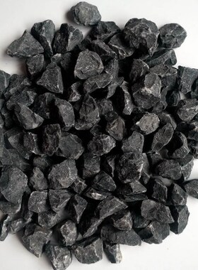 天津造景深灰色鹅卵石黑色砾石水洗E石日式庭院装饰景观青石碎石