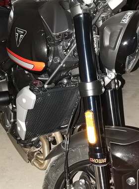 适用凯旋Trident660 三叉w戟660 765RS改装件水箱护网散热器防护