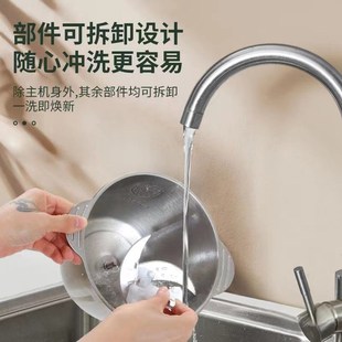 厨房不锈钢绞肉机家用5升大容量电动多功能料S理机和面机搅拌机