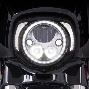 前大灯罩带LEDS转向行车灯灯眉黑 大道路王大滑翔三轮改装 现货 包邮