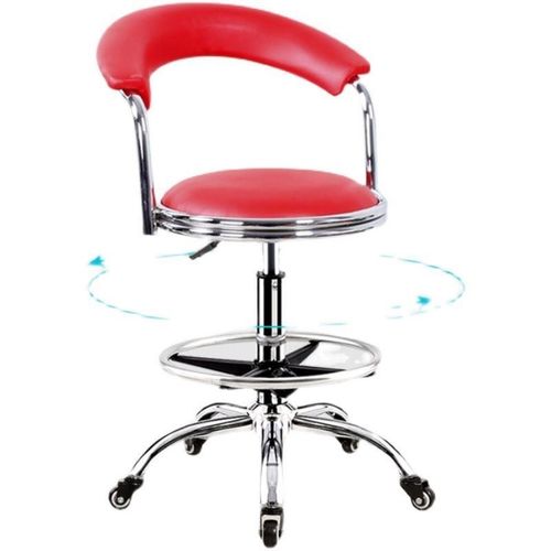 厨房椅子家用高脚靠背座椅结实成B人滑轮升降旋转专用加高收银凳